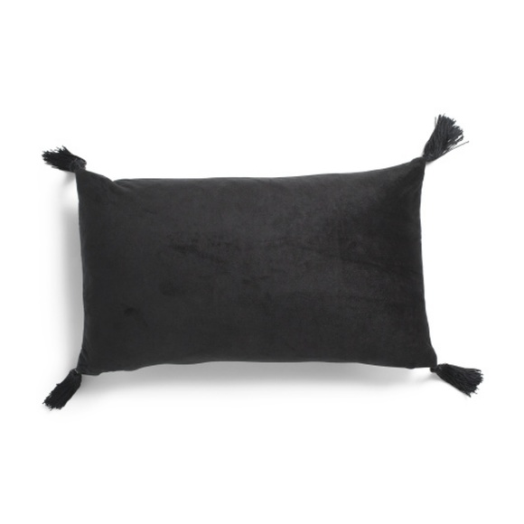 NWT THRO 12x20 Velvet Ouija Board Tassel Pillow duck feather filled - Picture 2 of 6